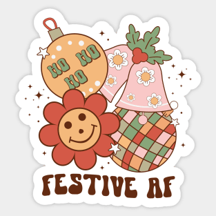 Festive AF Sticker